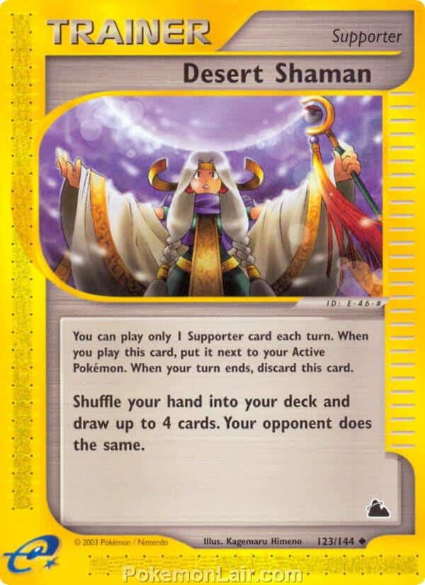 2003 Pokemon Trading Card Game Skyridge Price List 123 Desert Shaman
