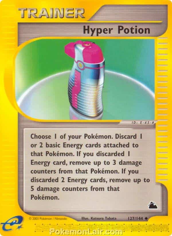 2003 Pokemon Trading Card Game Skyridge Price List 127 Hyper Potion