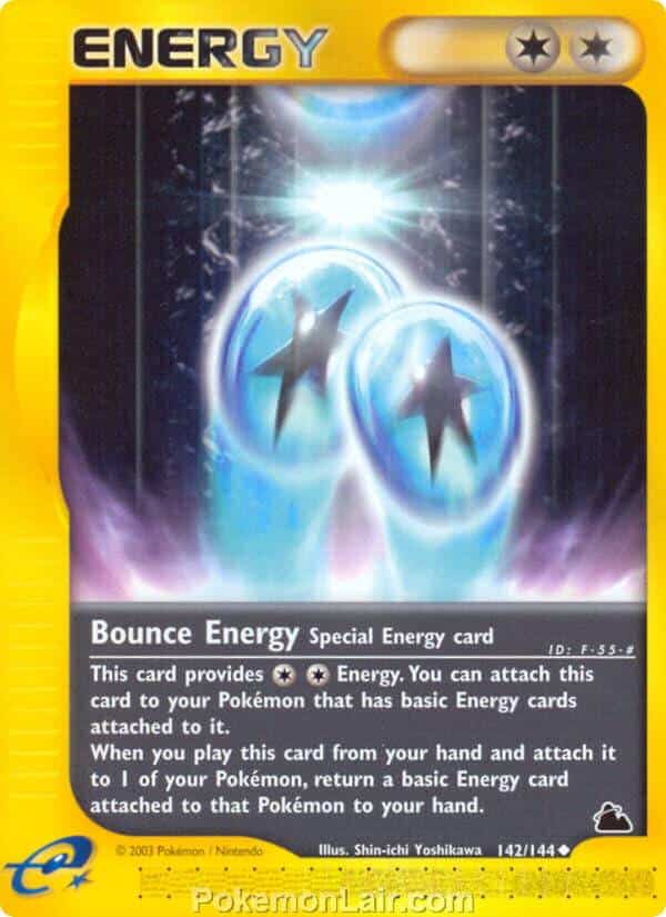 2003 Pokemon Trading Card Game Skyridge Price List 142 Bounce Energy