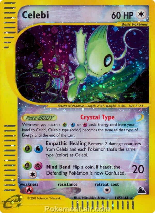 2003 Pokemon Trading Card Game Skyridge Price List 145 Celebi