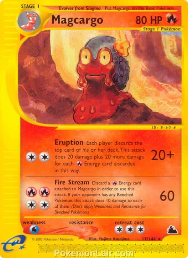 2003 Pokemon Trading Card Game Skyridge Price List 17 Magcargo