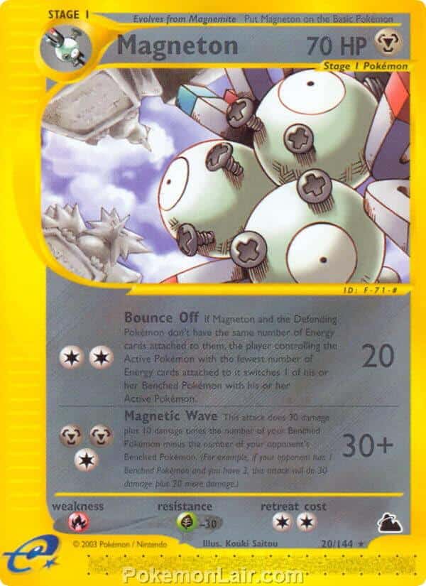2003 Pokemon Trading Card Game Skyridge Price List 20 Magneton