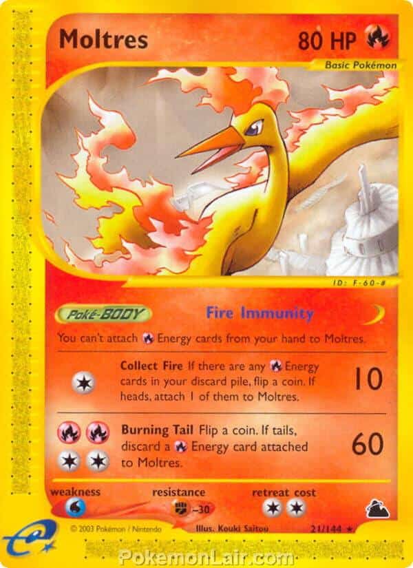 2003 Pokemon Trading Card Game Skyridge Price List 21 Moltres