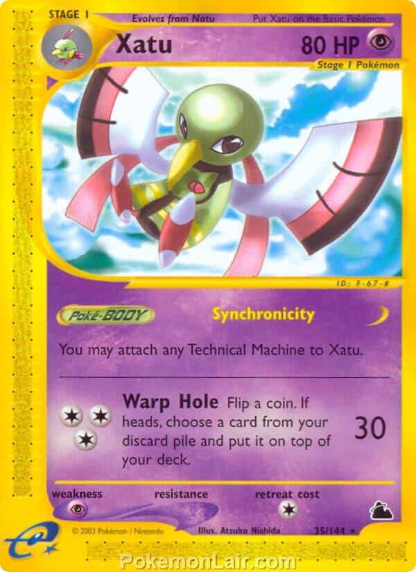 2003 Pokemon Trading Card Game Skyridge Price List 35 Xatu