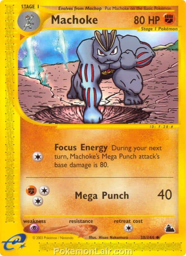 2003 Pokemon Trading Card Game Skyridge Price List 38 Machoke