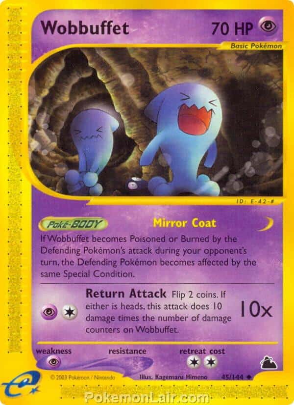 2003 Pokemon Trading Card Game Skyridge Price List 45 Wobbuffet