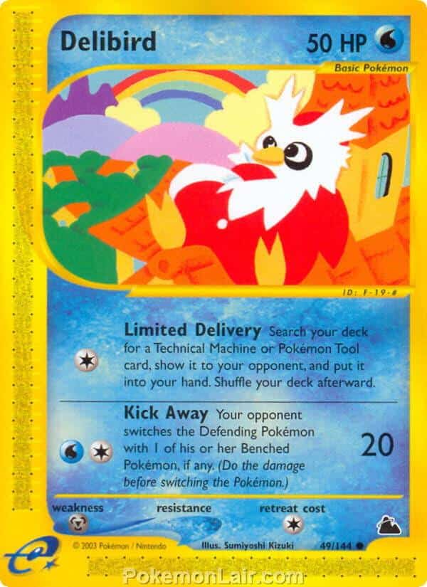 2003 Pokemon Trading Card Game Skyridge Price List 49 Delibird