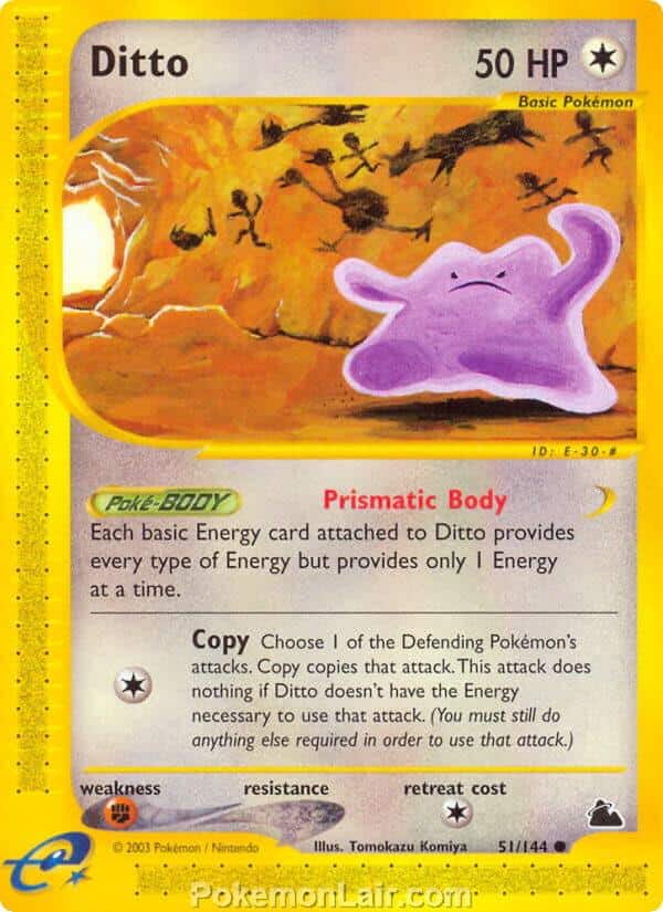 2003 Pokemon Trading Card Game Skyridge Price List 51 Ditto