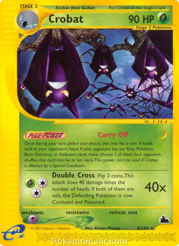 2003 Pokemon Trading Card Game Skyridge Price List 6 Crobat