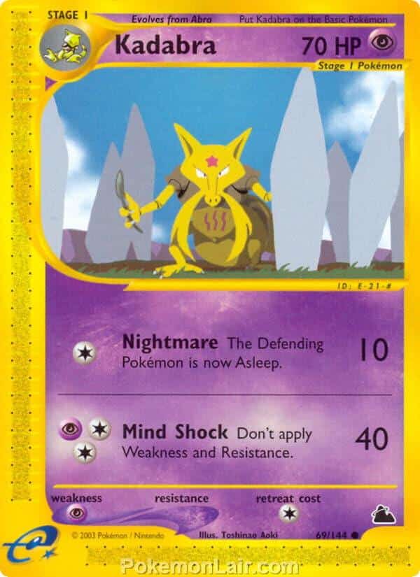 2003 Pokemon Trading Card Game Skyridge Price List 69 Kadabra