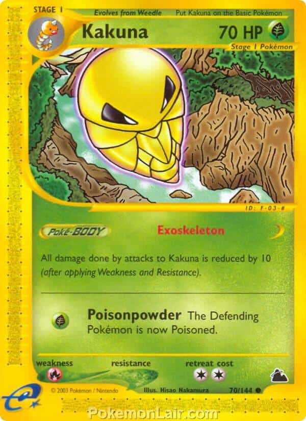 2003 Pokemon Trading Card Game Skyridge Price List 70 Kakuna
