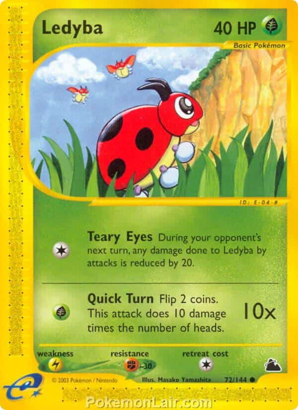 2003 Pokemon Trading Card Game Skyridge Price List 72 Ledyba