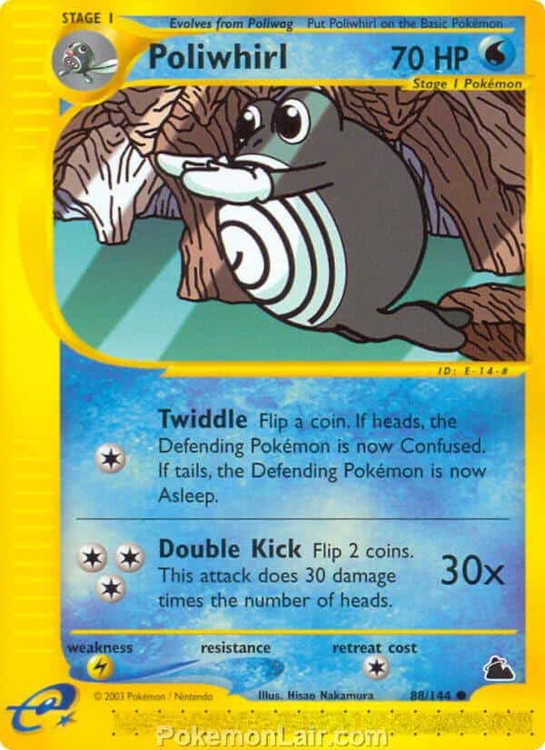 2003 Pokemon Trading Card Game Skyridge Price List 88 Poliwhirl