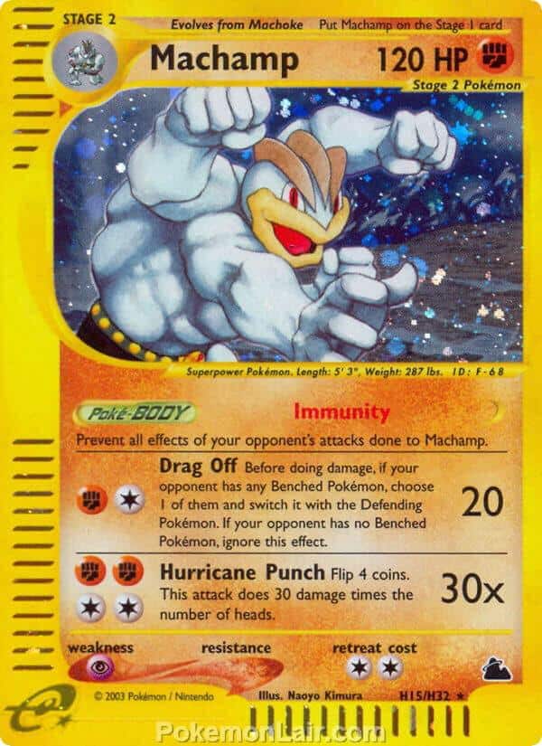 2003 Pokemon Trading Card Game Skyridge Price List H15 Machamp