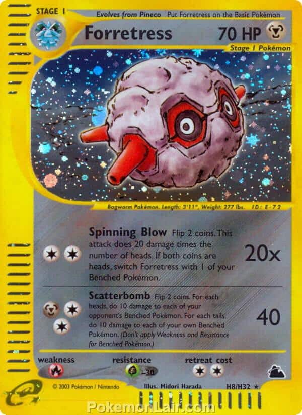 2003 Pokemon Trading Card Game Skyridge Price List H8 Forretress