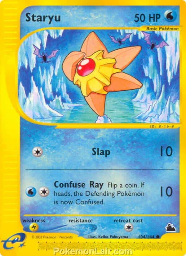 2003 Pokemon Trading Card Game Skyridge Set 104 Staryu