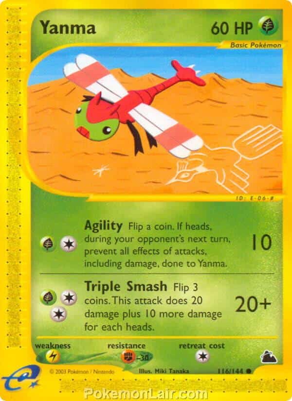 2003 Pokemon Trading Card Game Skyridge Set 116 Yanma