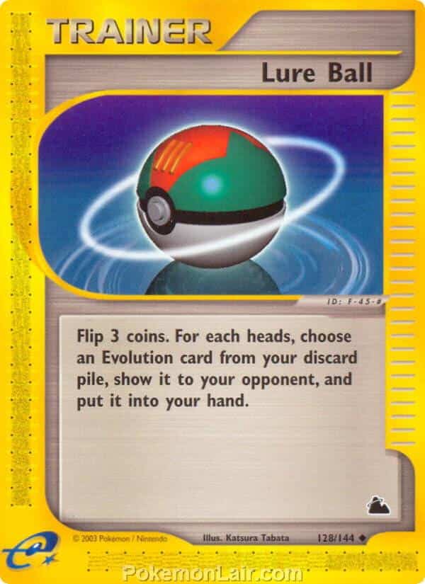 2003 Pokemon Trading Card Game Skyridge Set 128 Lure Ball