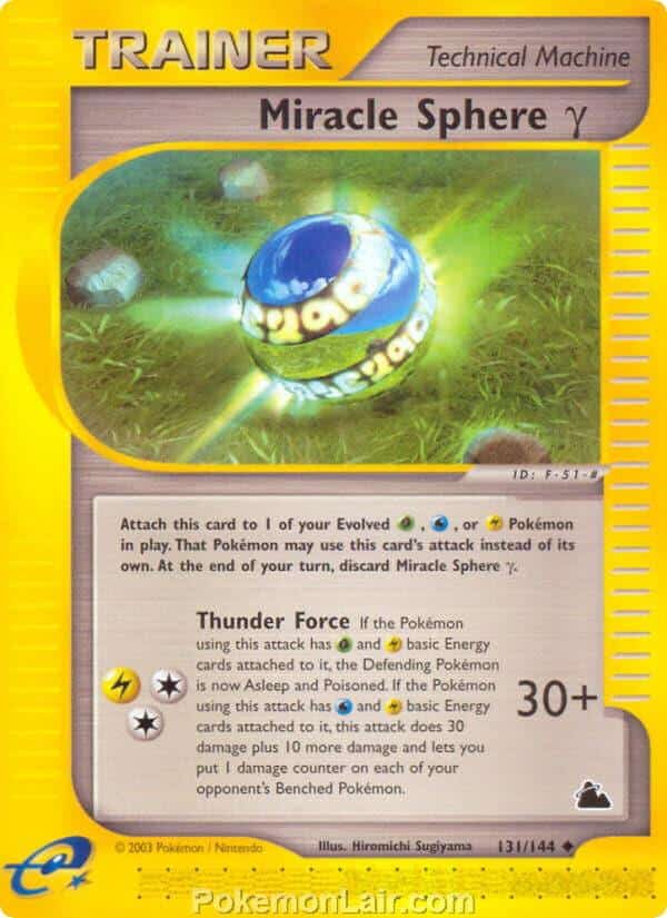 2003 Pokemon Trading Card Game Skyridge Set 131 Miracle Sphere Gamma