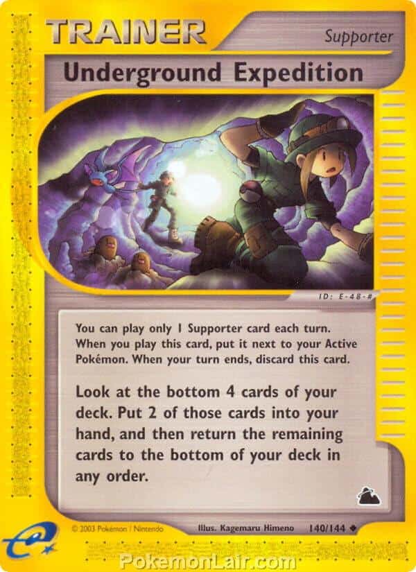 2003 Pokemon Trading Card Game Skyridge Set 140 Underground Expedition