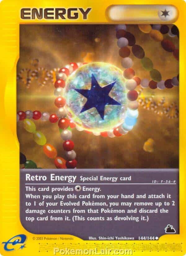 2003 Pokemon Trading Card Game Skyridge Set 144 Retro Energy