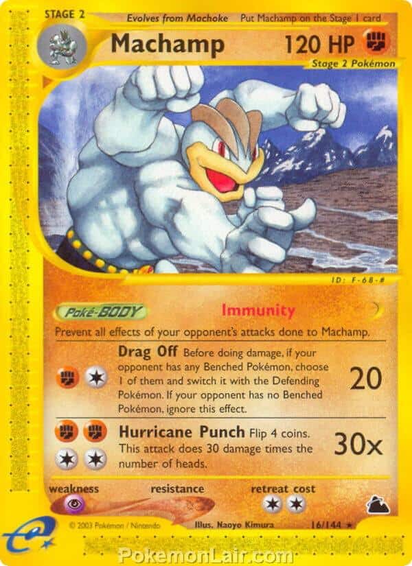 2003 Pokemon Trading Card Game Skyridge Set 16 Machamp