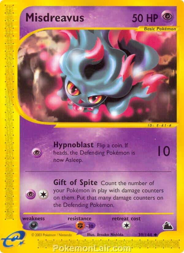 2003 Pokemon Trading Card Game Skyridge Set 39 Misdreavus