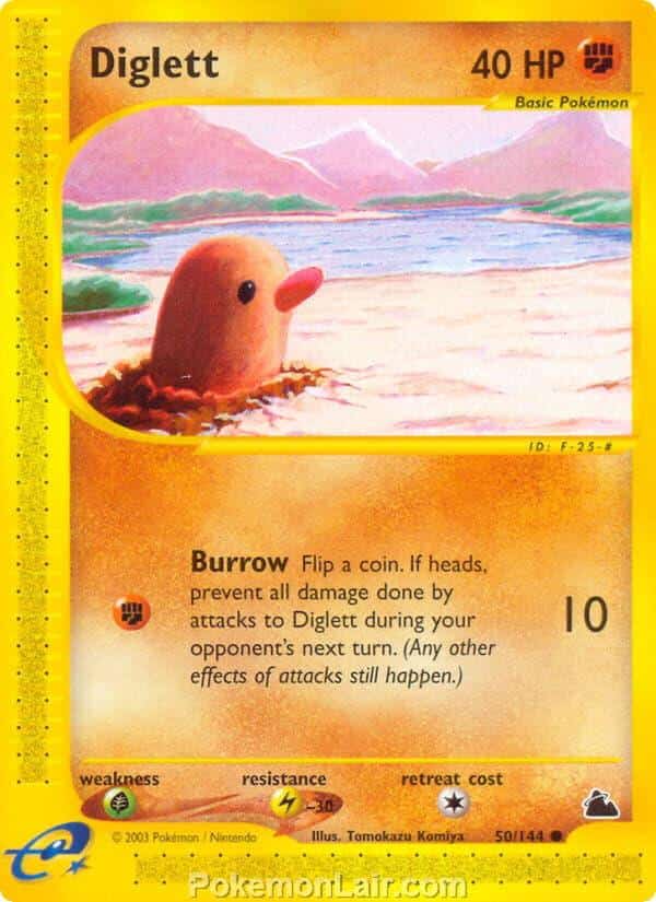 2003 Pokemon Trading Card Game Skyridge Set 50 Diglett