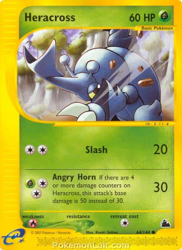 2003 Pokemon Trading Card Game Skyridge Set 64 Heracross