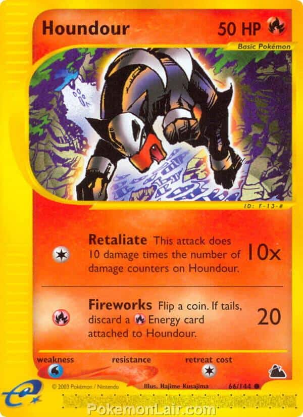 2003 Pokemon Trading Card Game Skyridge Set 66 Houndour