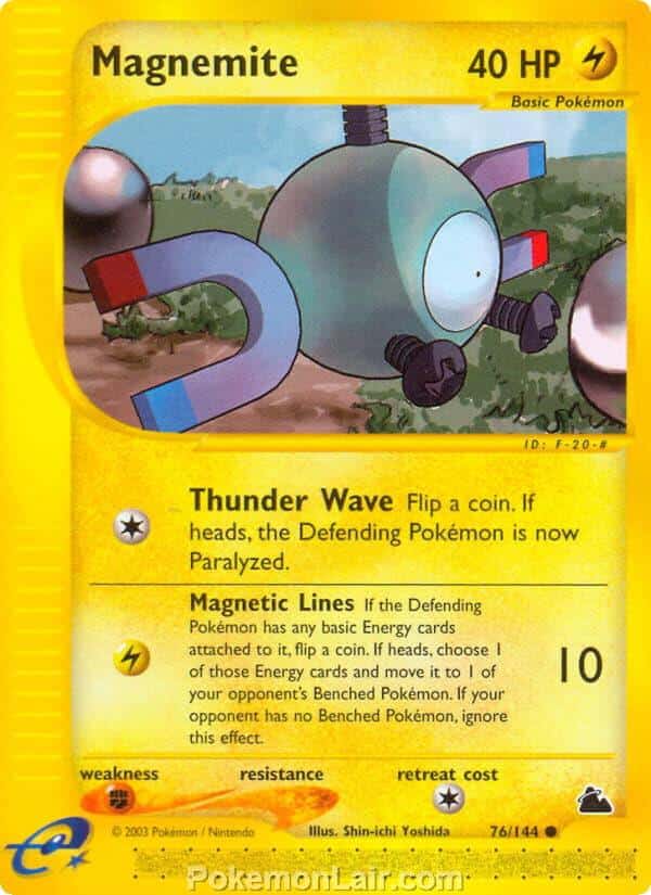 2003 Pokemon Trading Card Game Skyridge Set 76 Magnemite