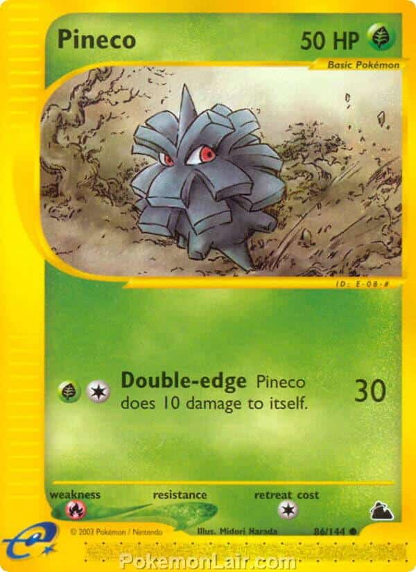 2003 Pokemon Trading Card Game Skyridge Set 86 Pineco