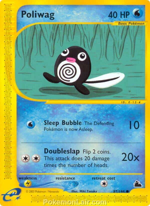 2003 Pokemon Trading Card Game Skyridge Set 87 Poliwag