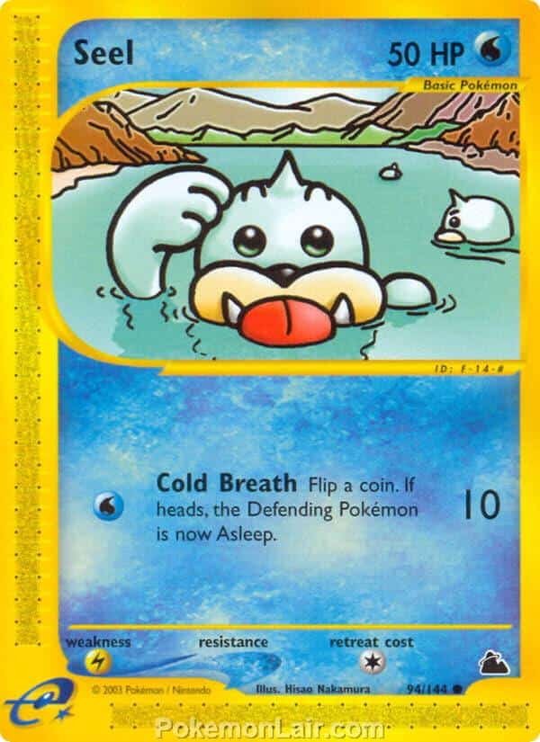 2003 Pokemon Trading Card Game Skyridge Set 94 Seel