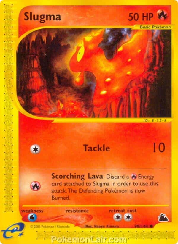 2003 Pokemon Trading Card Game Skyridge Set 98 Slugma