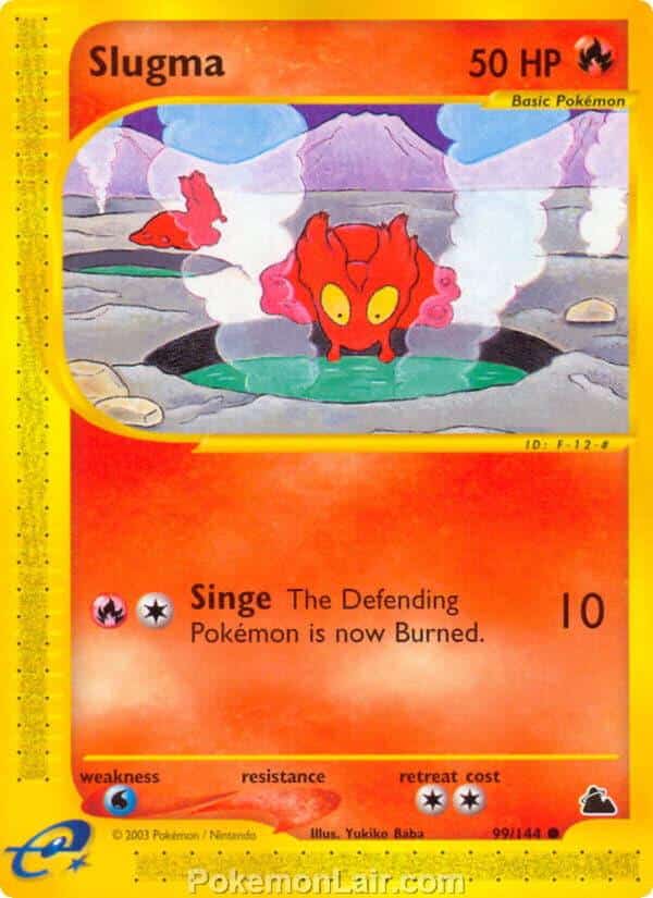 2003 Pokemon Trading Card Game Skyridge Set 99 Slugma
