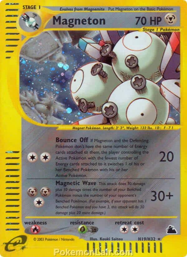 2003 Pokemon Trading Card Game Skyridge Set H19 Magneton