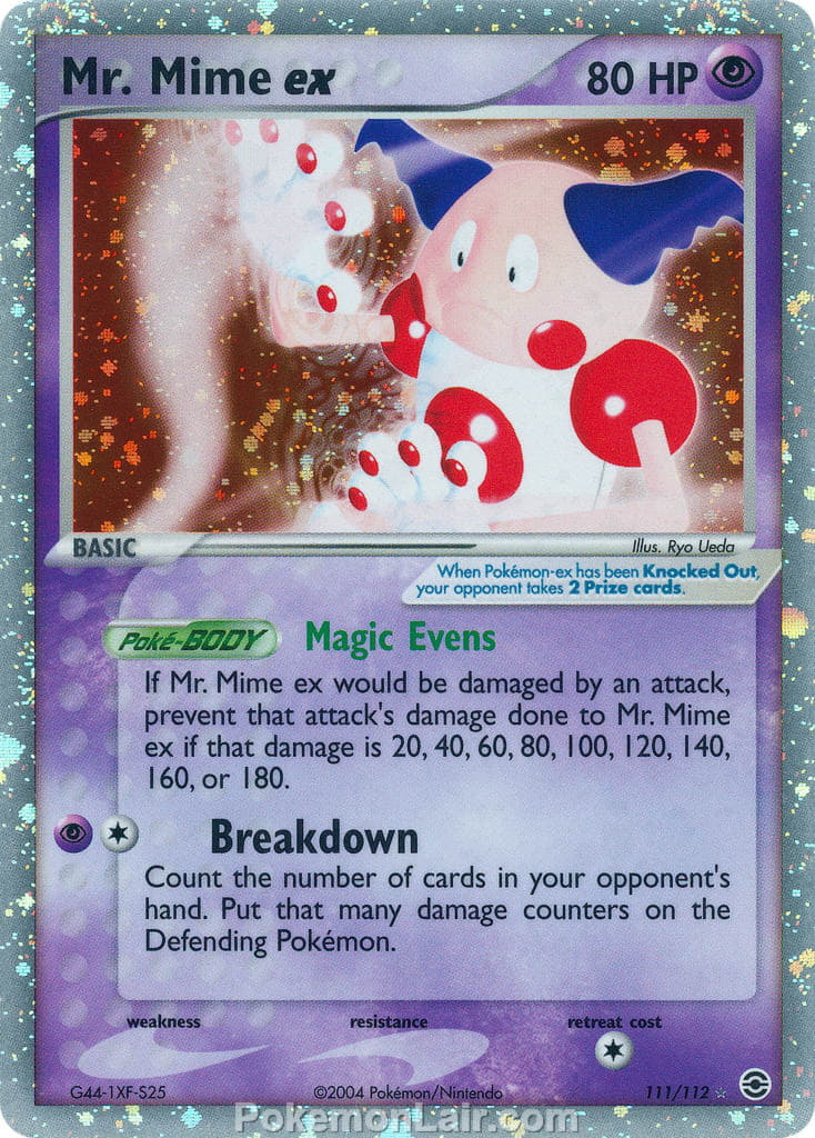 2004 Pokemon Trading Card Game EX Fire Red and Leaf Green Price List 111 Mr Mime EX