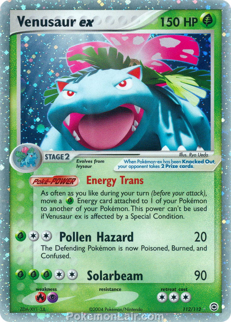 2004 Pokemon Trading Card Game EX Fire Red and Leaf Green Price List 112 Venusaur EX
