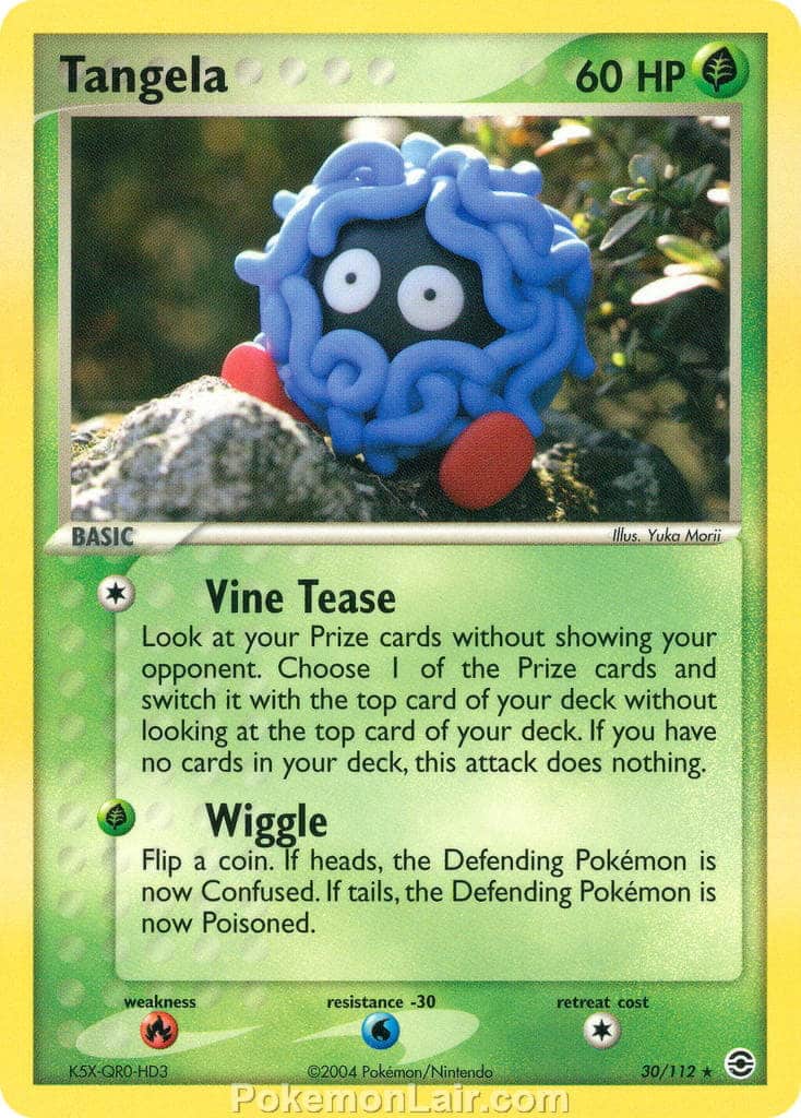 2004 Pokemon Trading Card Game EX Fire Red and Leaf Green Price List 30 Tangela