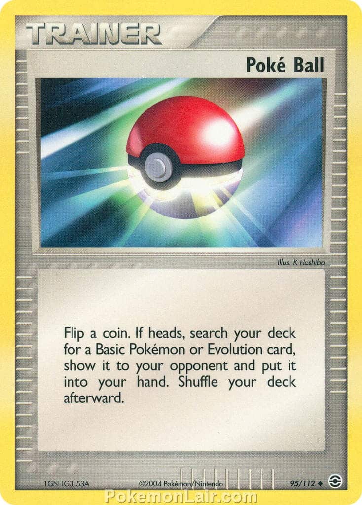 2004 Pokemon Trading Card Game EX Fire Red and Leaf Green Price List 94 Poke Ball