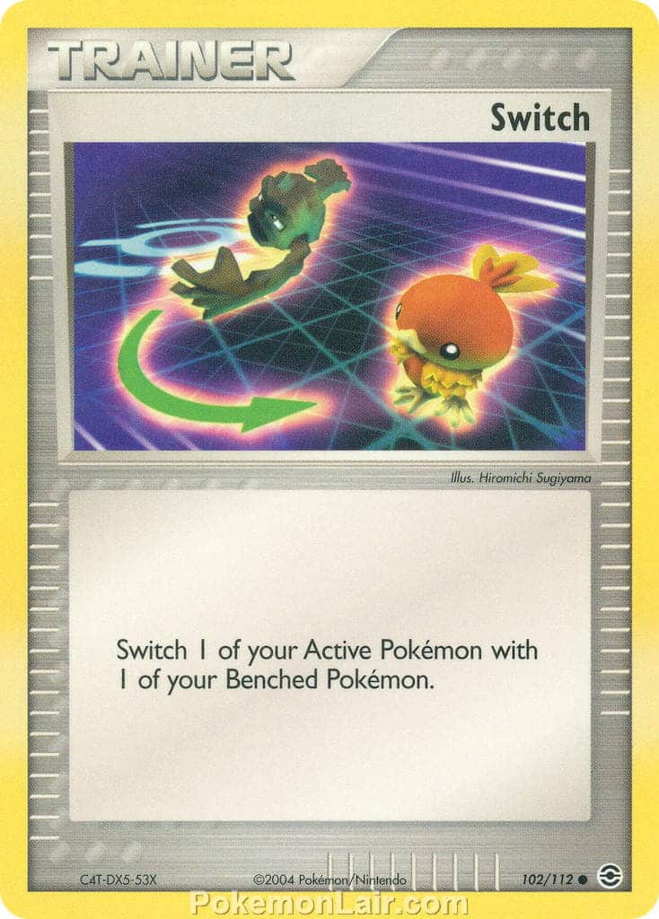 2004 Pokemon Trading Card Game EX Fire Red and Leaf Green Set 102 Switch