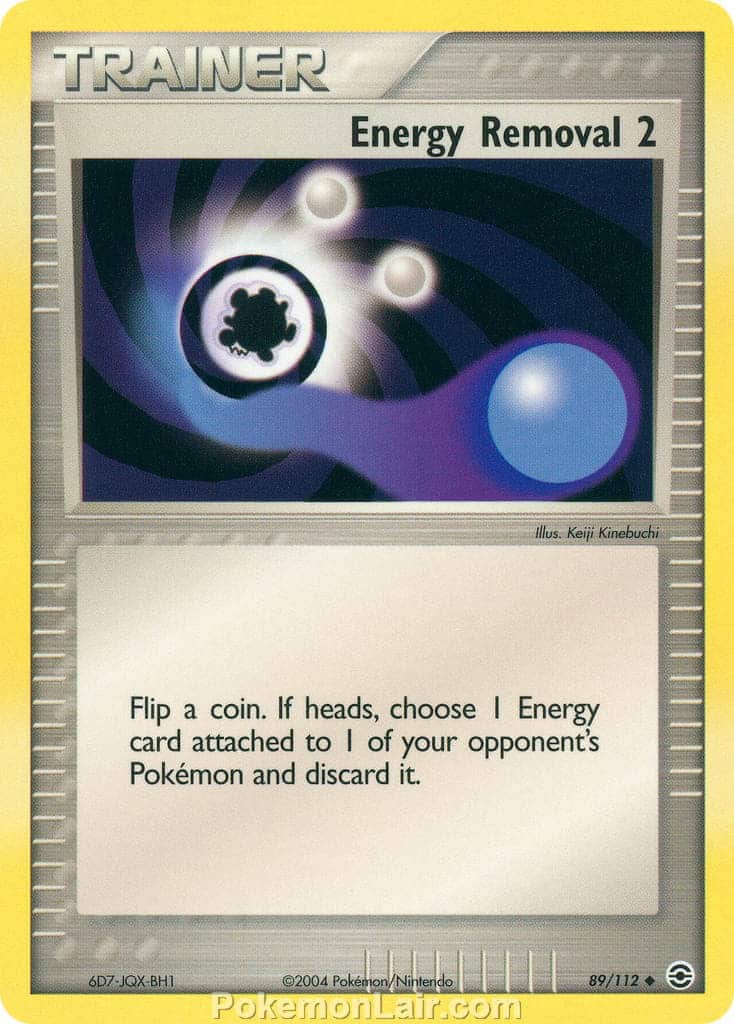 2004 Pokemon Trading Card Game EX Fire Red and Leaf Green Set 89 Energy Removal 2