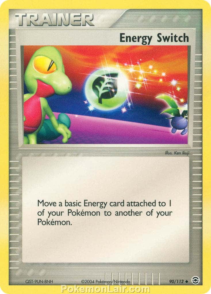 2004 Pokemon Trading Card Game EX Fire Red and Leaf Green Set 90 Energy Switch