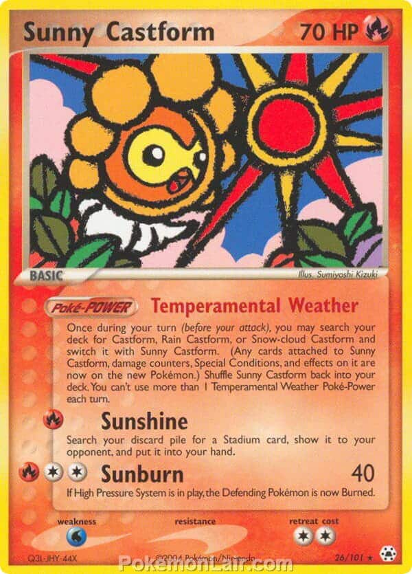 2004 Pokemon Trading Card Game EX Hidden Legends Price List 26 Sunny Castform