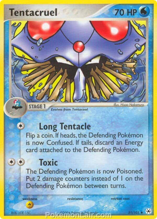 2004 Pokemon Trading Card Game EX Hidden Legends Price List 51 Tentacruel