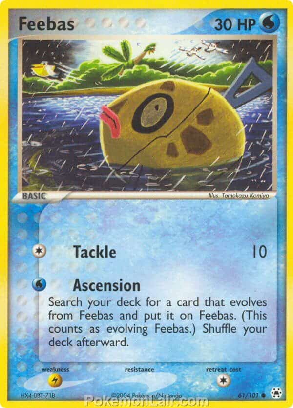 2004 Pokemon Trading Card Game EX Hidden Legends Price List 61 Feebas