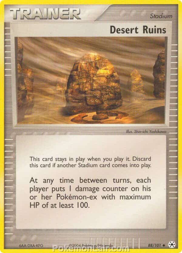 2004 Pokemon Trading Card Game EX Hidden Legends Price List 88 Desert Ruins