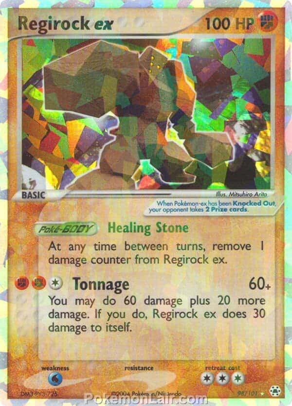 2004 Pokemon Trading Card Game EX Hidden Legends Price List 98 Regirock EX