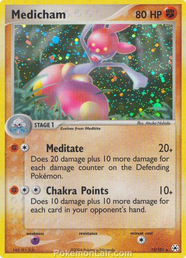 2004 Pokemon Trading Card Game EX Hidden Legends Set 10 Medicham